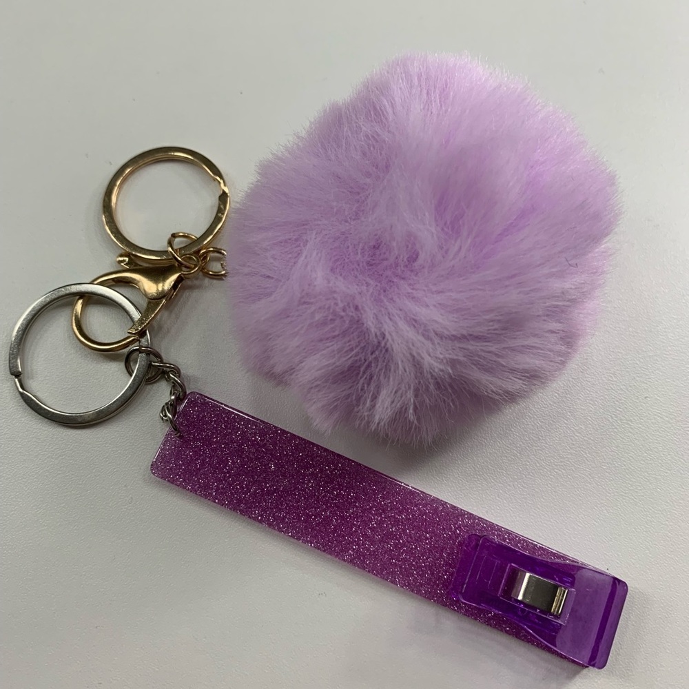 Credit Card Grabber With Pom Pom